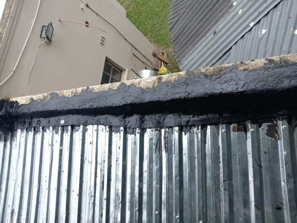 gutter on the roof